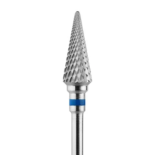 Bit conic albastru pentru gel UV sau acryl